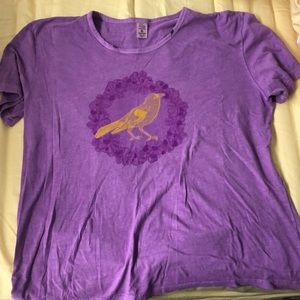 Violet bird shirt